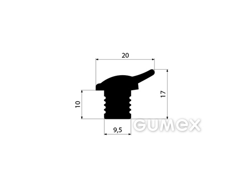 GUMMIPROFILE T-FORM - EPDM
